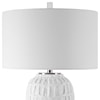 Uttermost Table Lamps Caelina Textured White Table Lamp