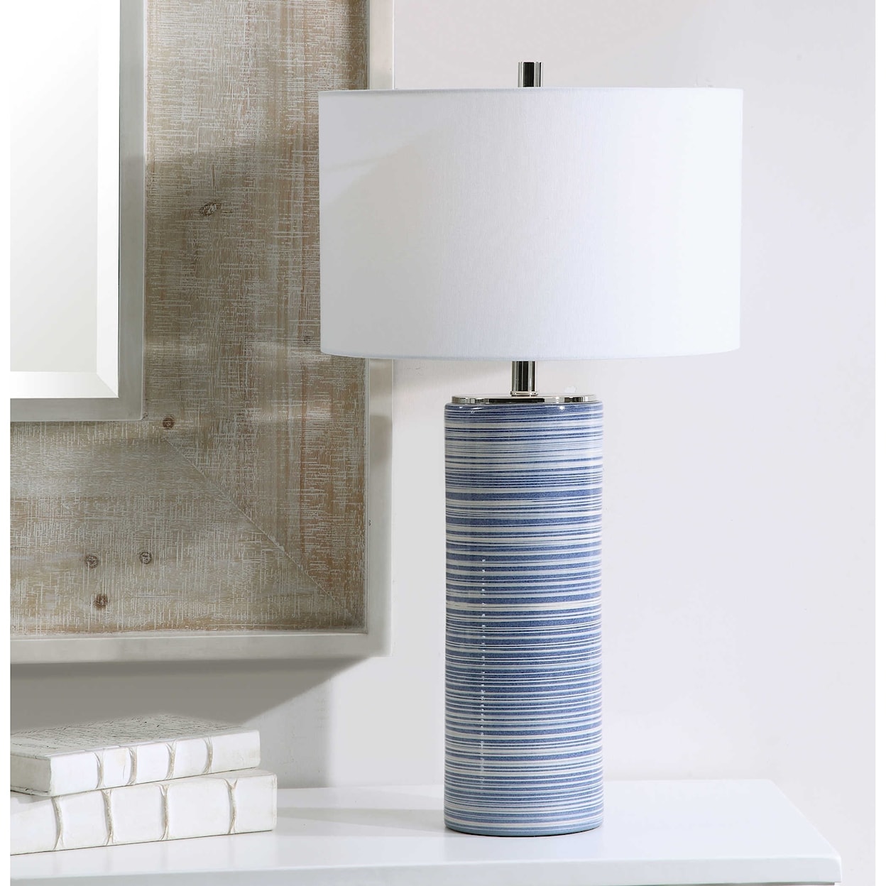 Uttermost Table Lamps Montauk Striped Table Lamp