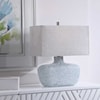 Uttermost Table Lamps Matisse Textured Glass Table Lamp