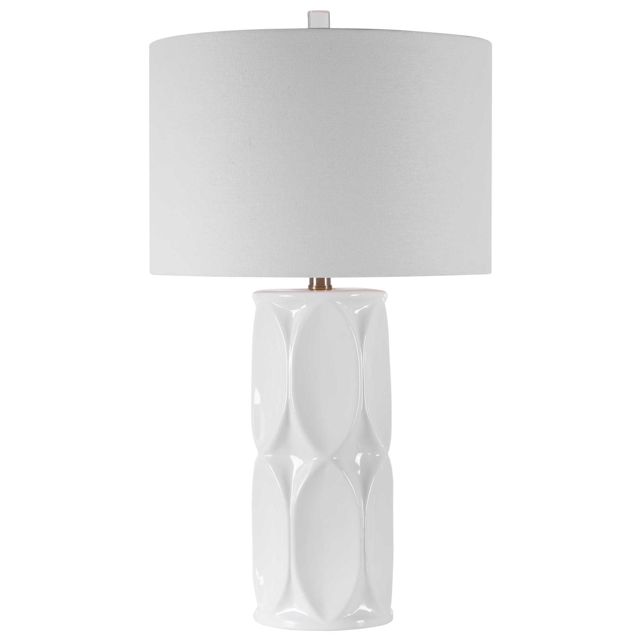 Uttermost Table Lamps Sinclair White Table Lamp