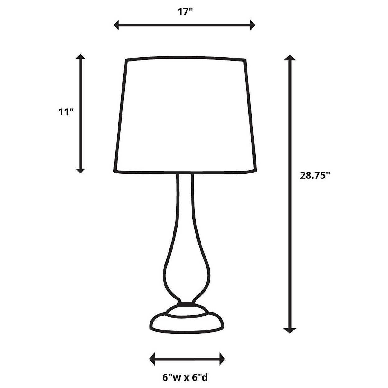 Uttermost Table Lamps Granger Striped Table Lamp