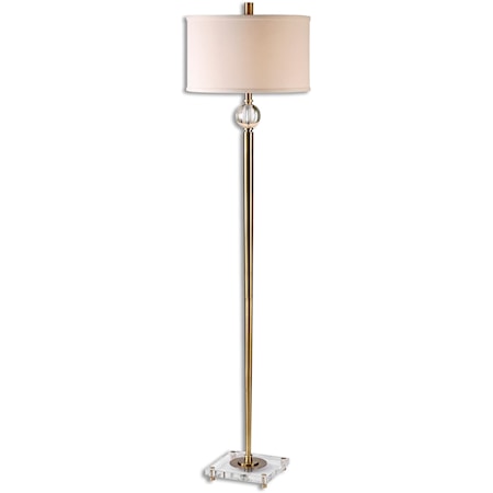 Mesita Brass Floor Lamp