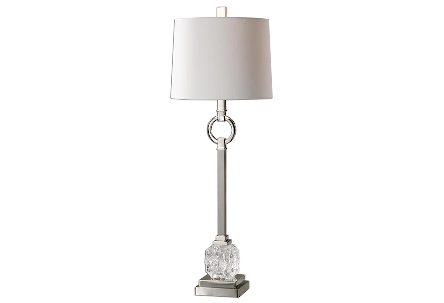 Buffet Lamps Bordolano Polished Nickel Buffet Lamp by Uttermost at Mueller Furniture