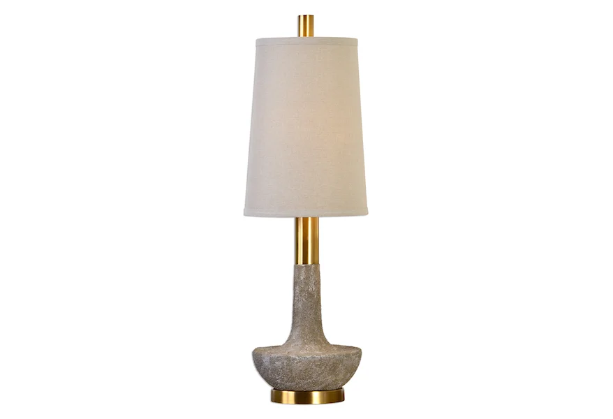 Buffet Lamps Volongo Stone Ivory Buffet Lamp by Uttermost at Janeen's Furniture Gallery