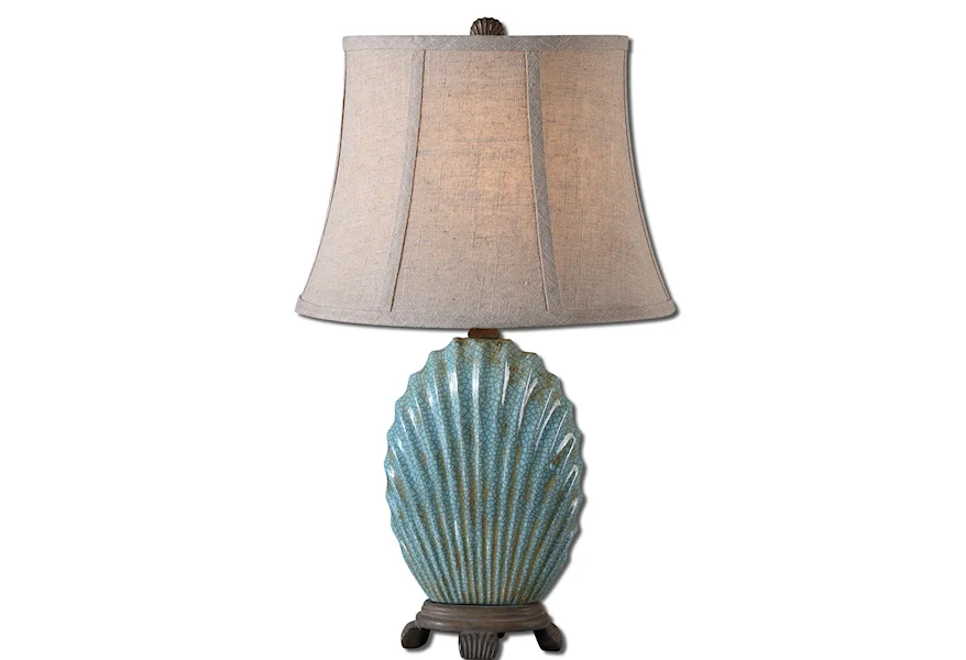 Accent Lamps Seashell by Uttermost at Z & R Furniture