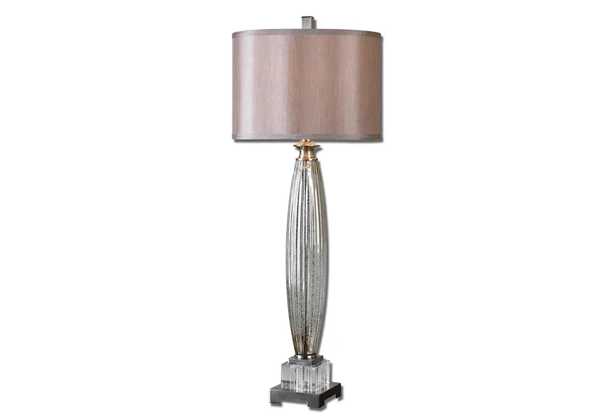 Buffet Lamps Loredo Mercury Glass Table Lamp by Uttermost at Janeen's Furniture Gallery