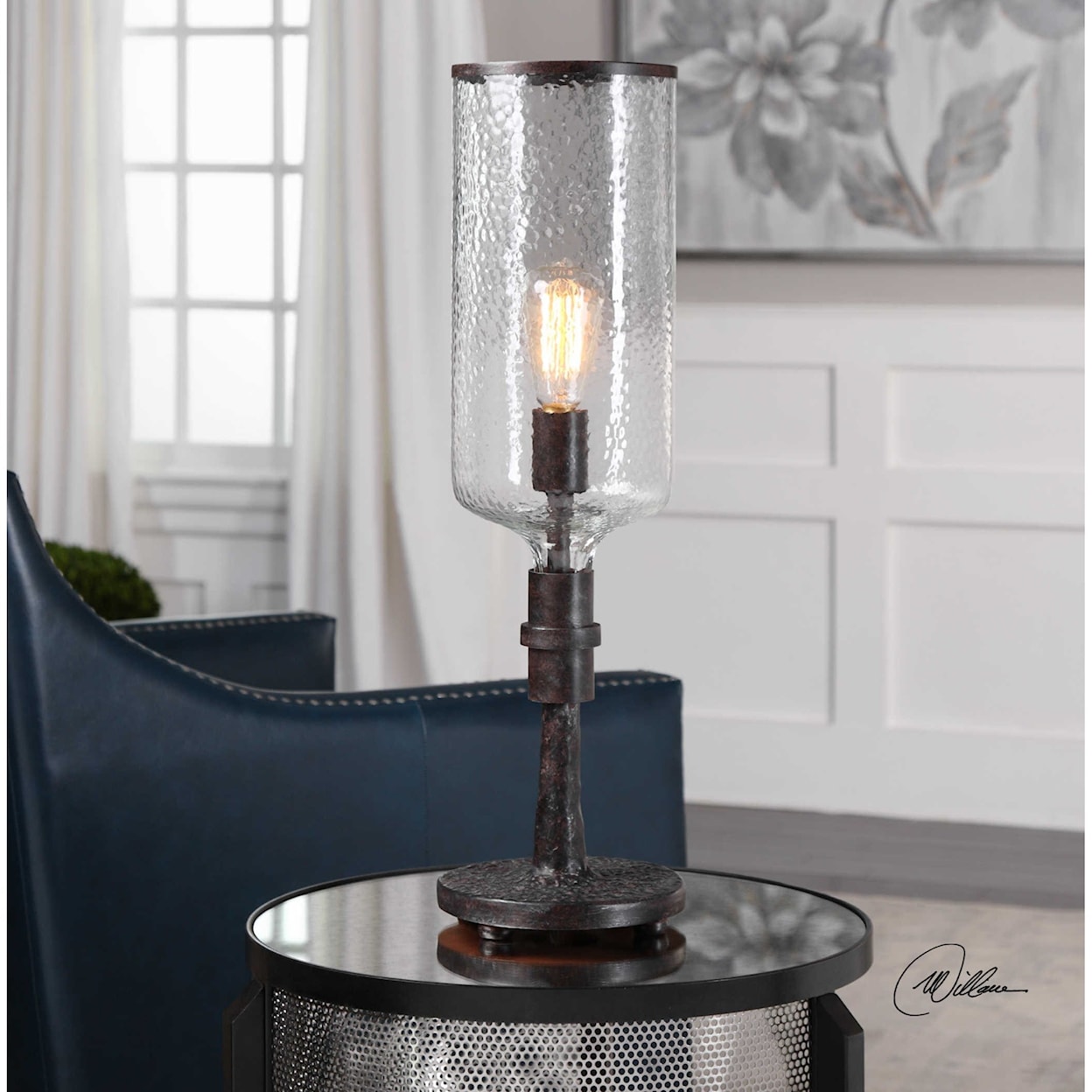 Uttermost Accent Lamps Hadley Old Industrial Accent Lamp