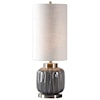 Uttermost Buffet Lamps Zahlia Aged Gray Ceramic Lamp