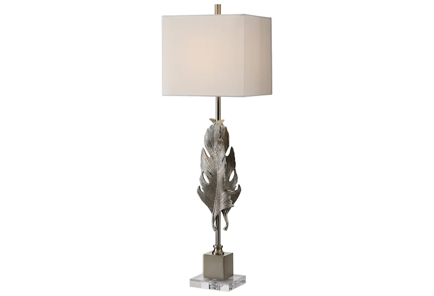 Buffet Lamps Luma Metallic Silver Lamp by Uttermost at Janeen's Furniture Gallery