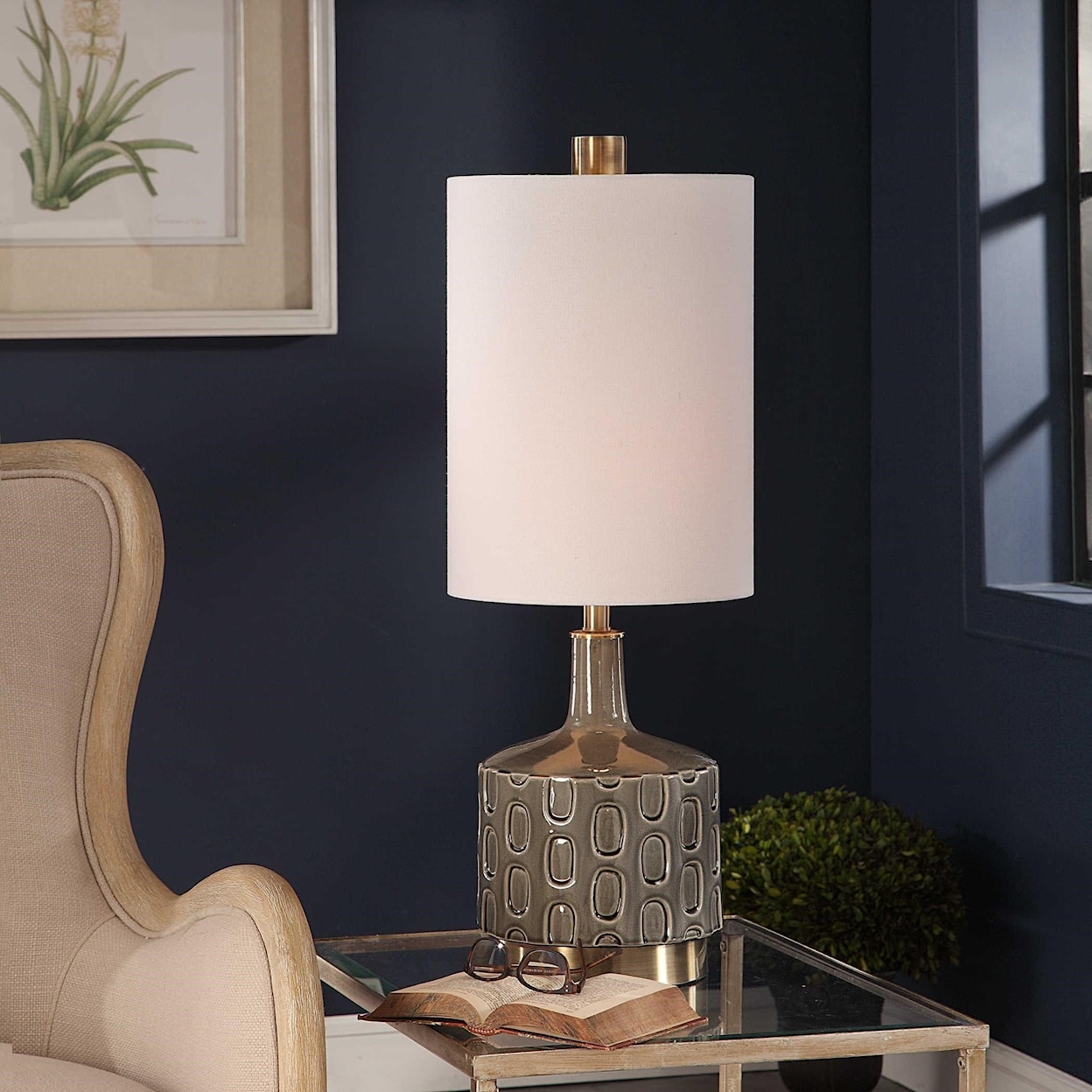 Uttermost Table Lamps Darrin Gray Table Lamp