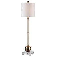 Laton Brass Buffet Lamp