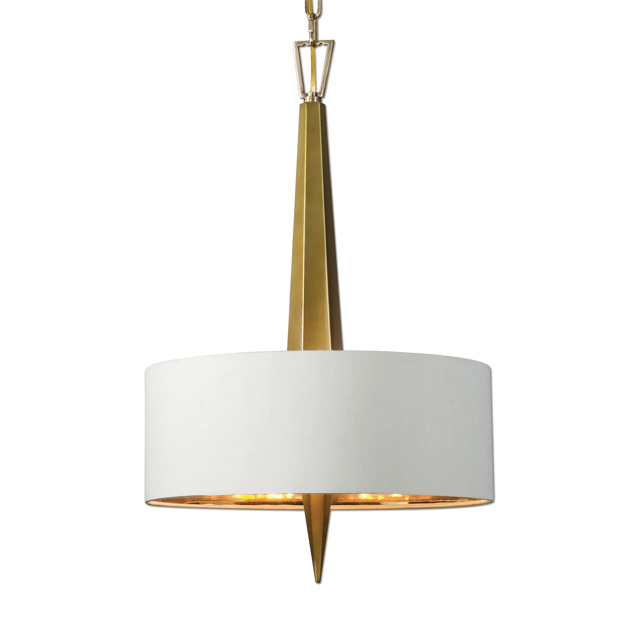 Uttermost Lighting Fixtures - Chandeliers 21264 Obeliska 3 Light Gold ...
