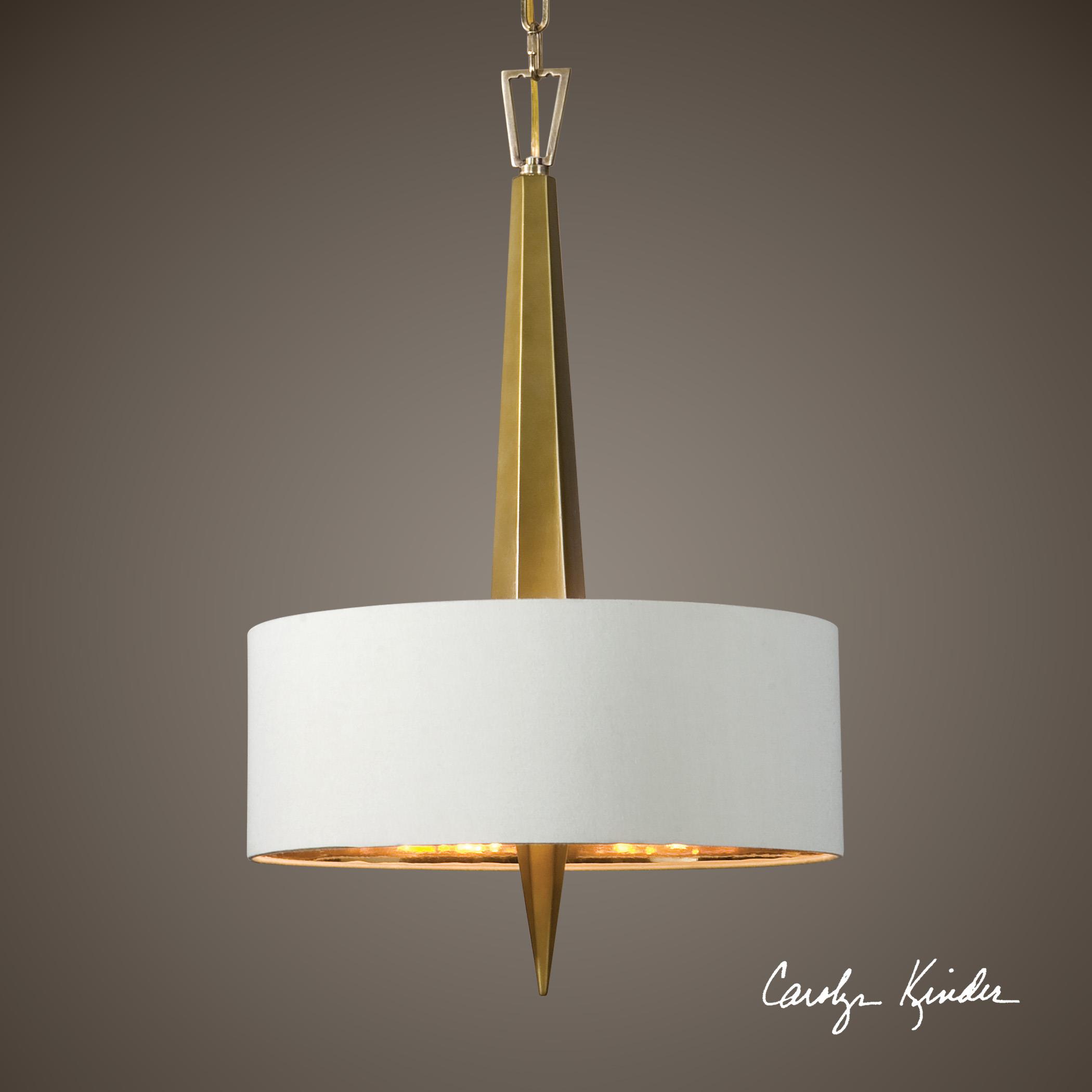 Obeliska 3 Light Gold Chandelier