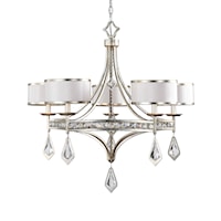 Tamworth 5 Light Silver Champagne Chandelier