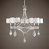 Uttermost Lighting Fixtures - Chandeliers Tamworth 5 Light Silver Champagne Chandelier