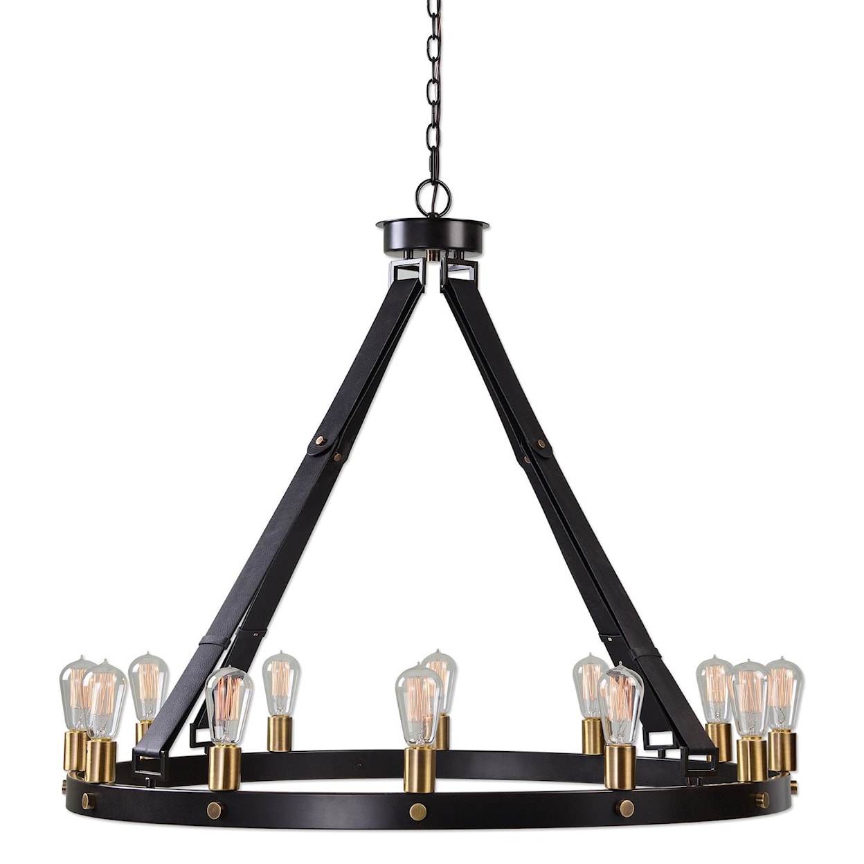 Uttermost Lighting Fixtures - Chandeliers Marlow 12 Light Circle Chandelier