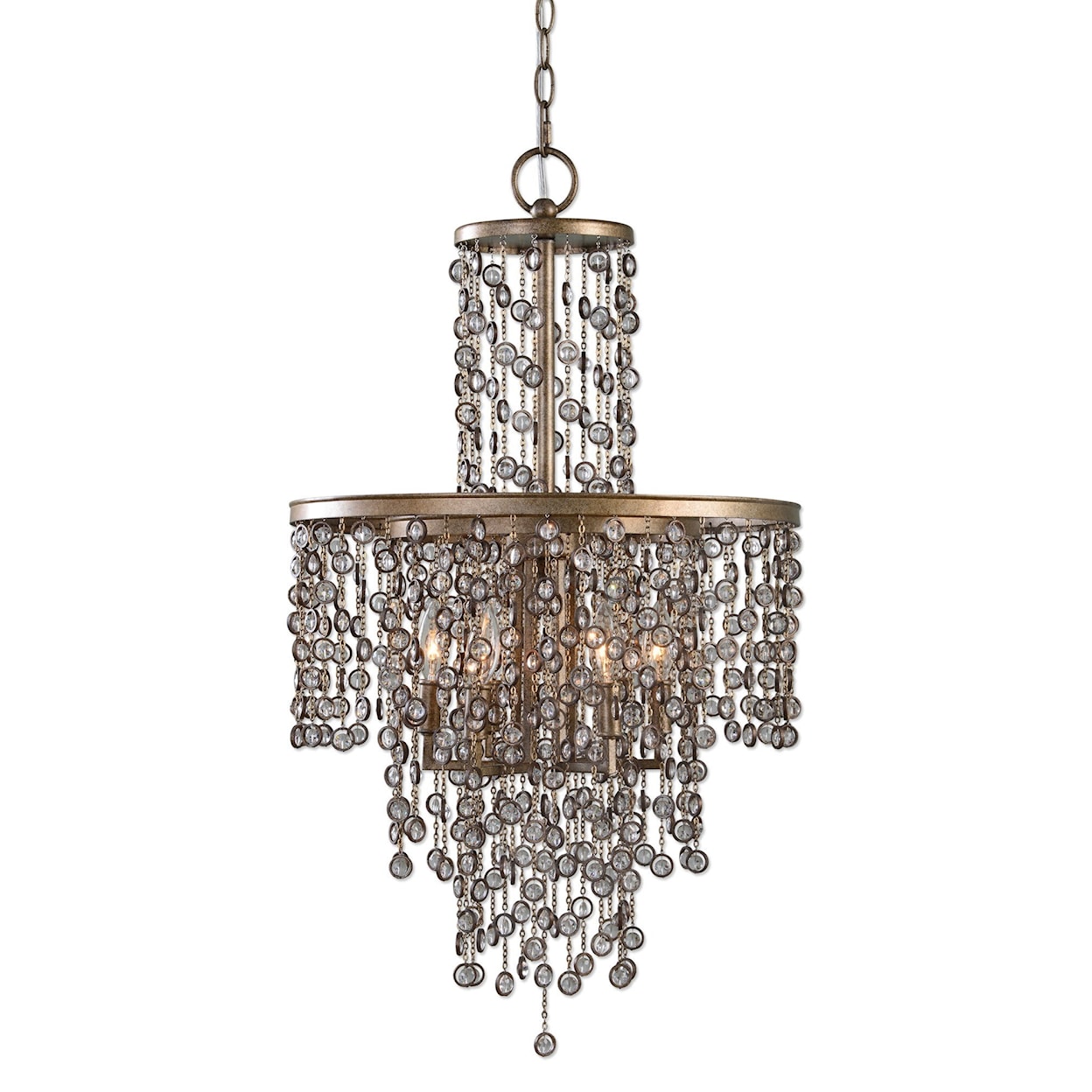 Uttermost Lighting Fixtures - Chandeliers Valka 6 Light Crystal Chandelier