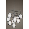 Uttermost Lighting Fixtures - Chandeliers Maxin Dark Bronze 9 Light Chandelier