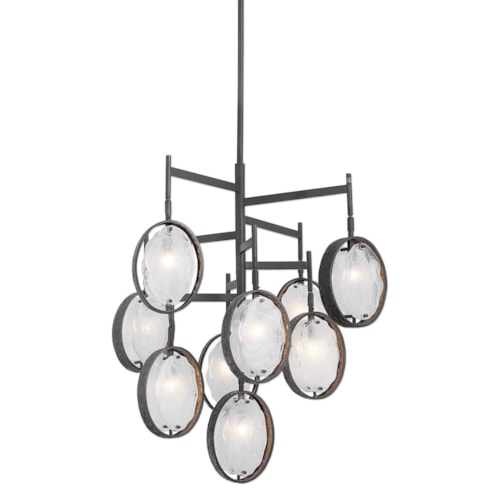 Maxin Dark Bronze 9 Light Chandelier