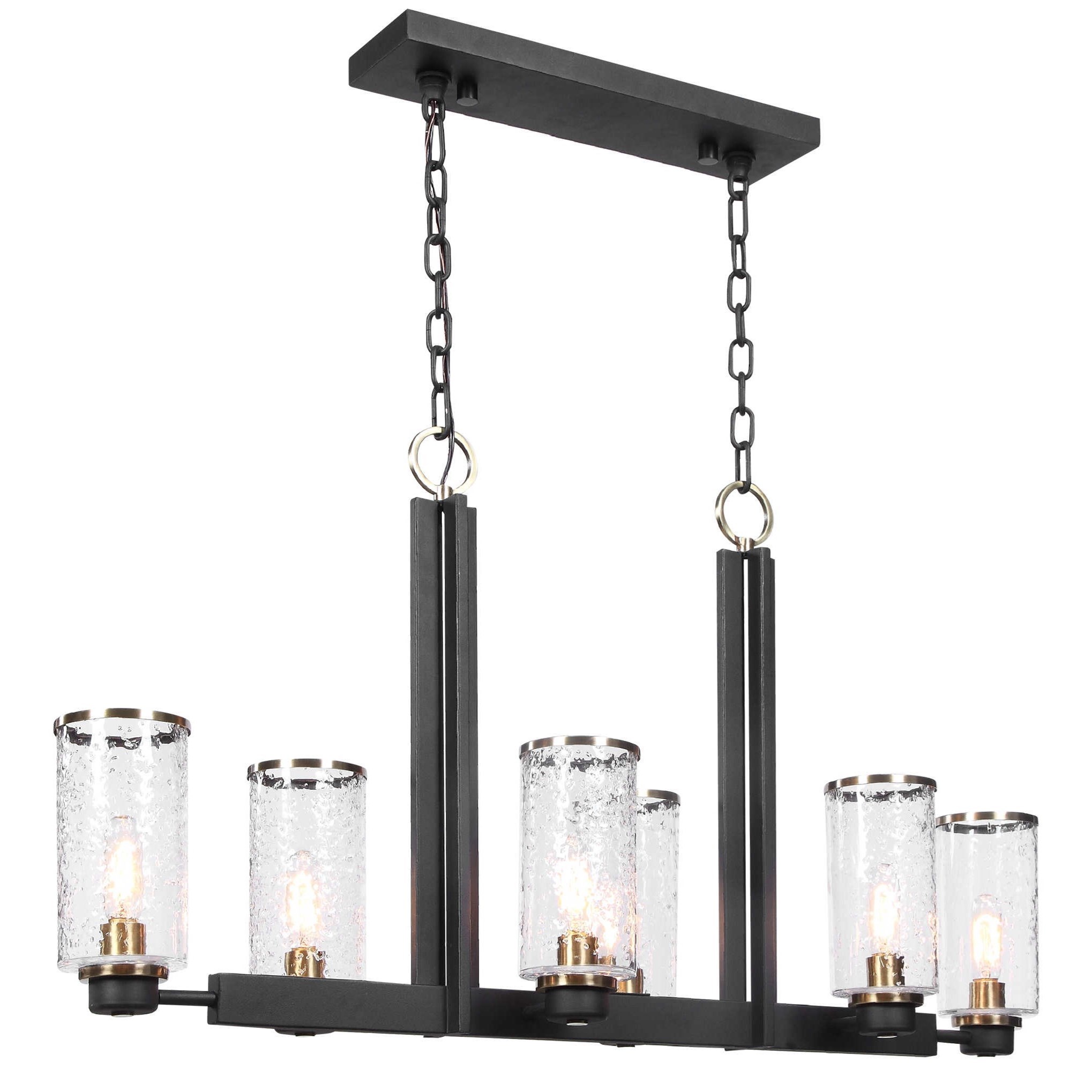 Uttermost Lighting Fixtures - Pendant Lights Jarsdel 6 Light Industrial Island Light