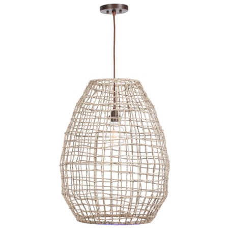 Cross Weave 1 Light Pendant