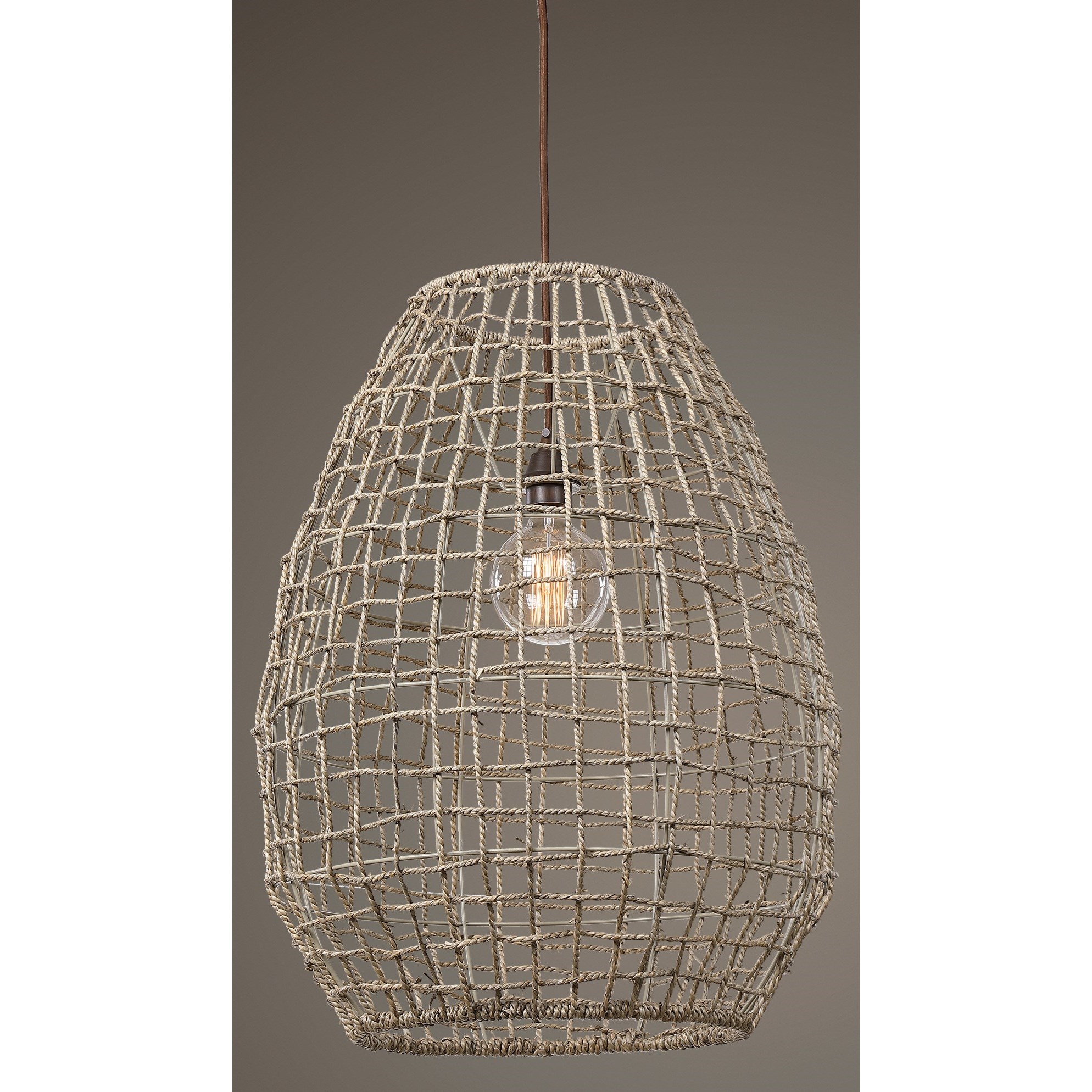 Cross Weave 1 Light Pendant