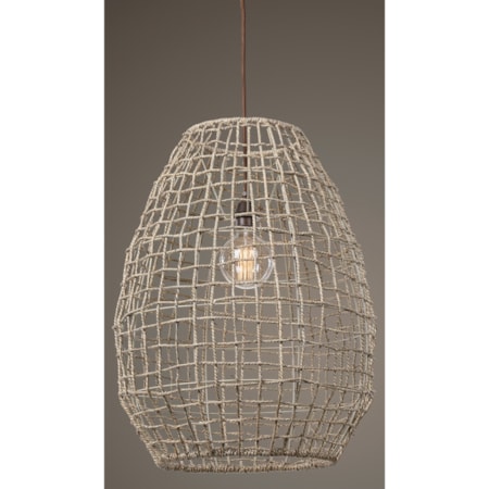 Cross Weave 1 Light Pendant