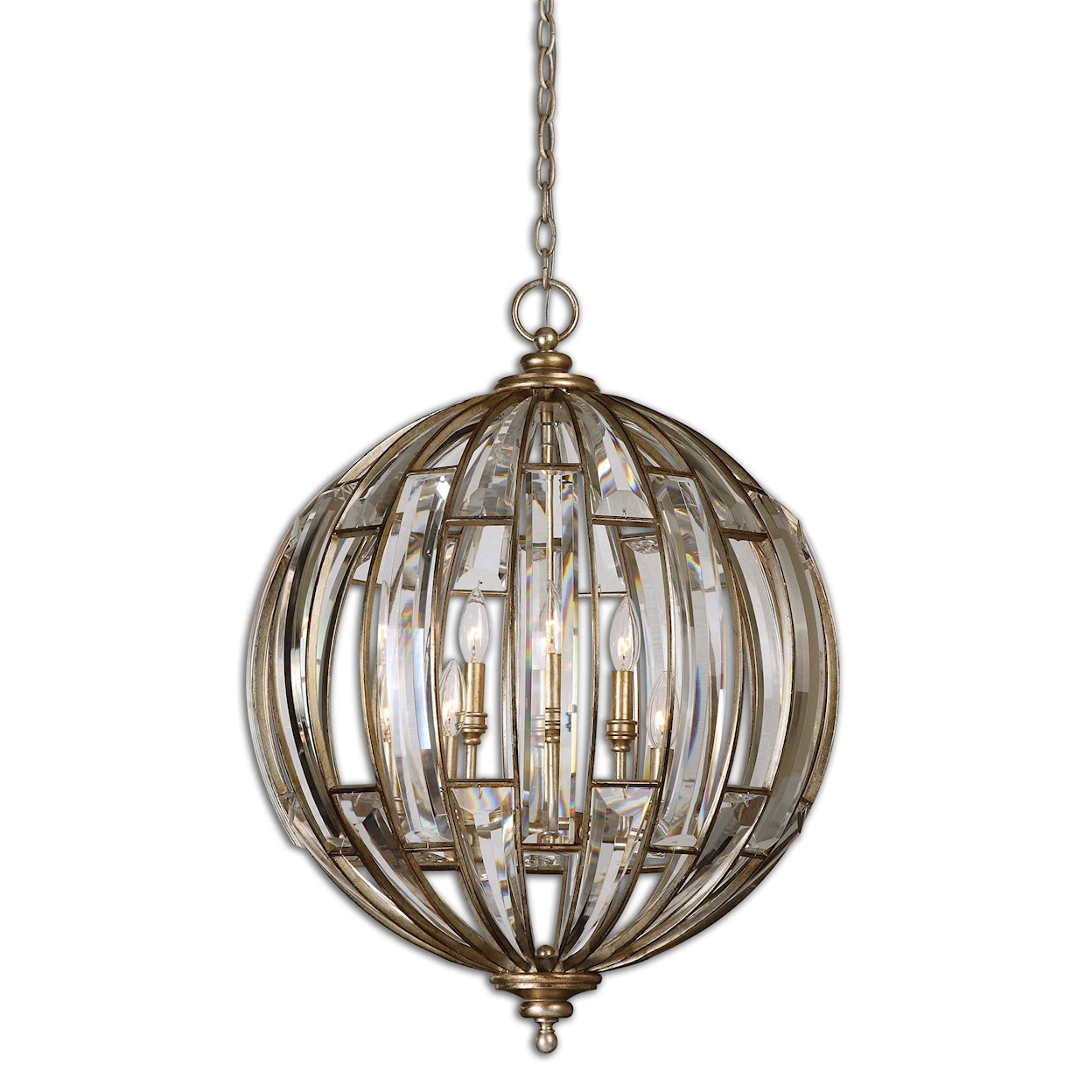 Uttermost Lighting Fixtures - Pendant Lights Uttermost Vicentina 6 Light Sphere Pendant