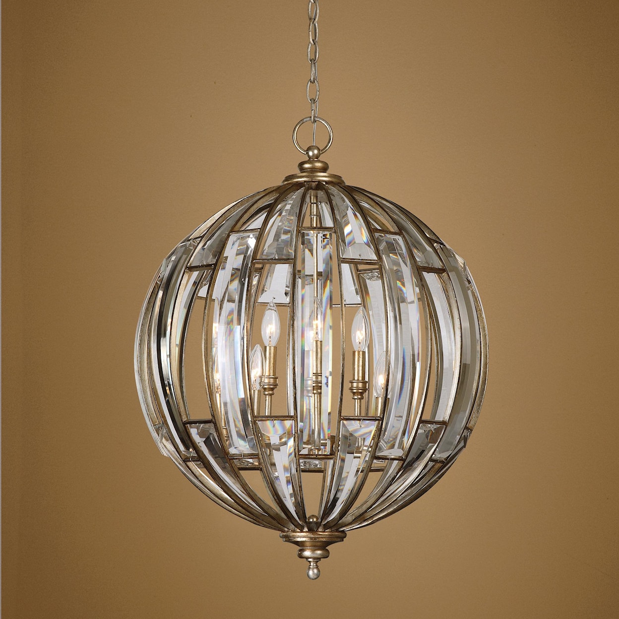 Uttermost Lighting Fixtures - Pendant Lights Uttermost Vicentina 6 Light Sphere Pendant