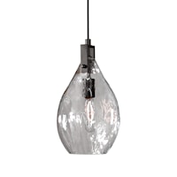 Campester 1 Light Watered Glass Mini Pendant