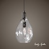 Uttermost Lighting Fixtures - Pendant Lights Campester 1 Light Watered Glass Mini Pendant