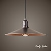 Uttermost Lighting Fixtures - Pendant Lights Barnstead 1 Light Copper Pendant