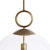 Uttermost Lighting Fixtures - Pendant Lights Calix Large Blown Glass 1 Light Pendant