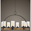 Uttermost Lighting Fixtures - Pendant Lights Atwood 8 Light Wagon Wheel Pendant