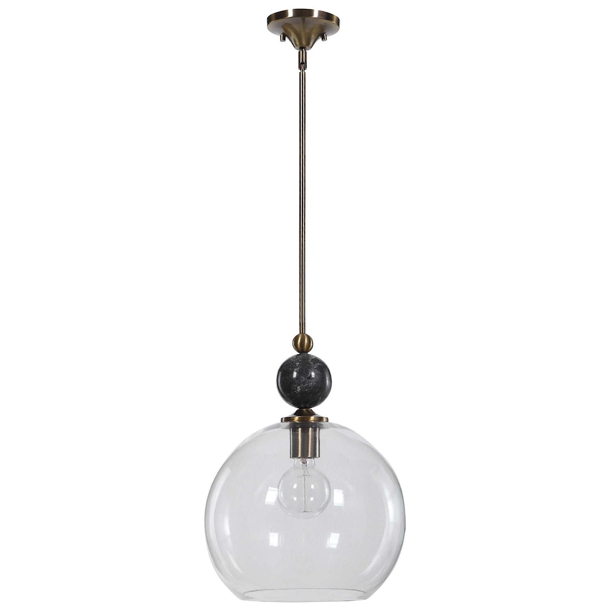 Uttermost Lighting Fixtures - Pendant Lights Mendota 1 Light Glass Pendant