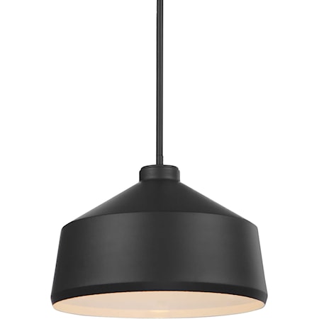 Holgate 1 Light Black Pendant