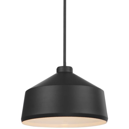 Holgate 1 Light Black Pendant