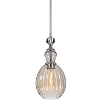 GiGi 1 Light Glass Mini Pendant