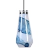 Uttermost Lighting Fixtures - Pendant Lights Windswept Blue & White 1 Light Min