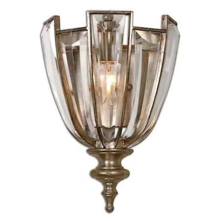 Uttermost Vicentina 1 Light Crystal Wall Sconce