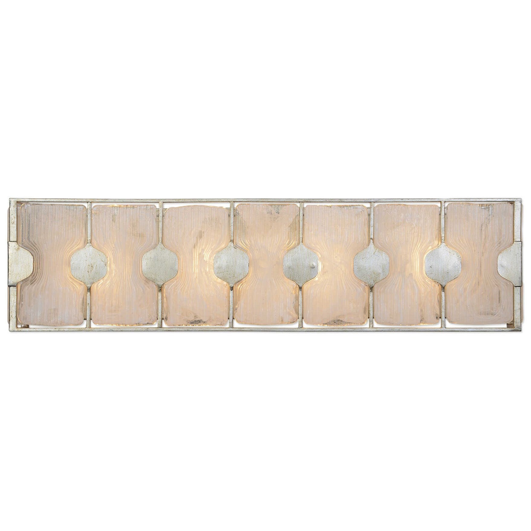 Rene 4 Light Swirl Glass Vanity