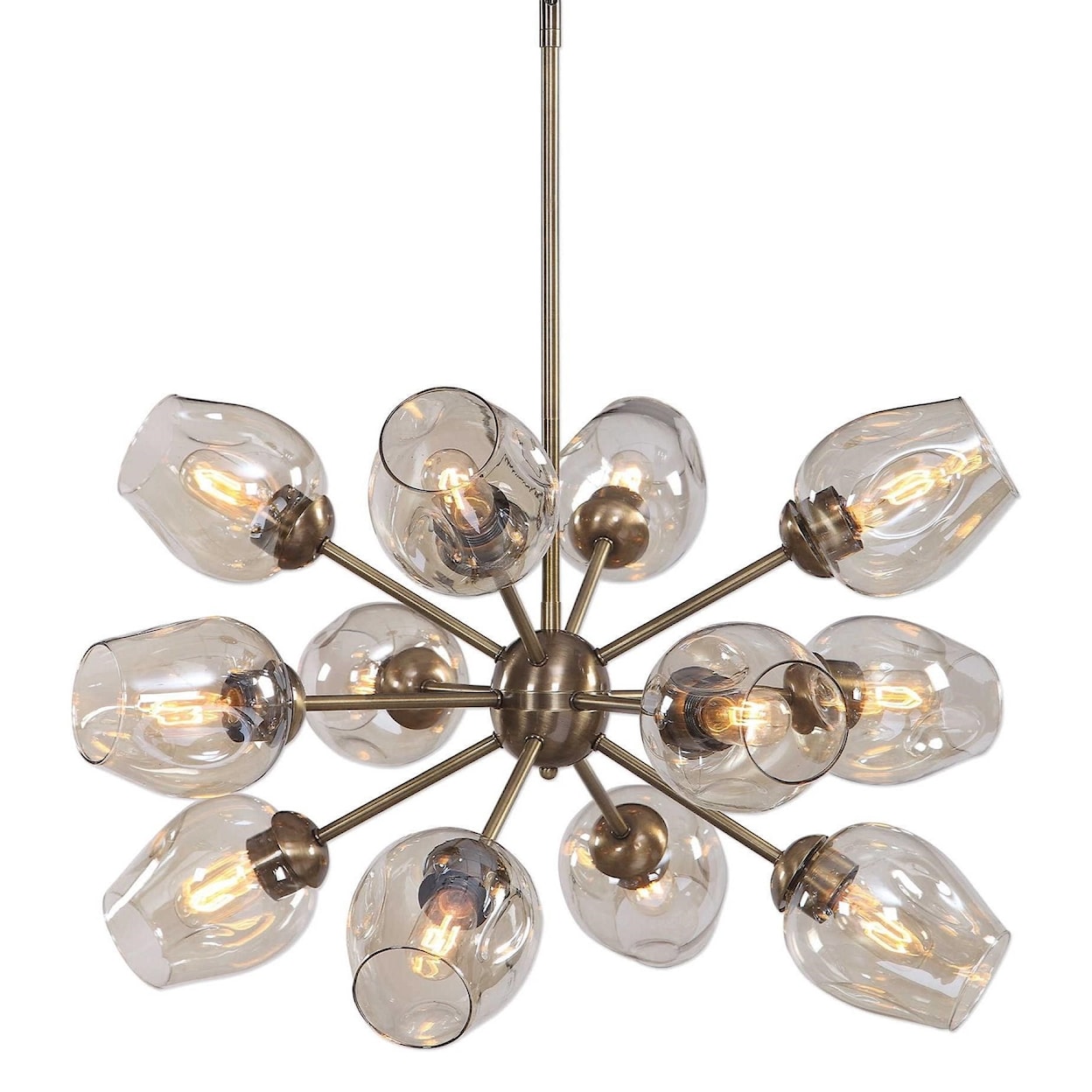 Uttermost Lighting Fixtures - Chandeliers Chet 12 Light Sputnik Chandelier