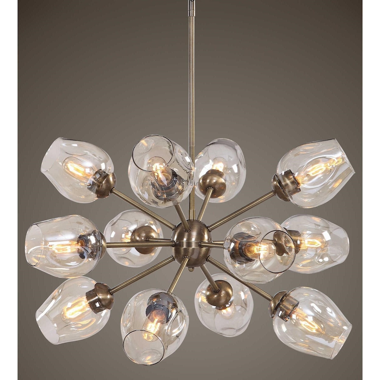 Uttermost Lighting Fixtures - Chandeliers Chet 12 Light Sputnik Chandelier