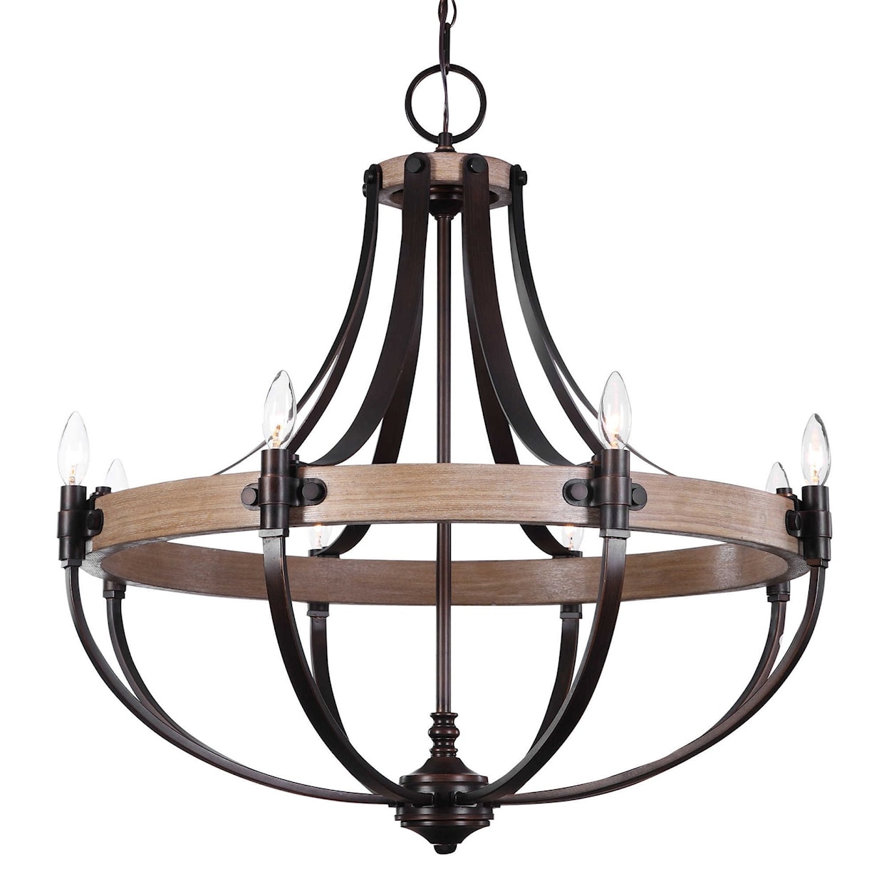 Uttermost Lighting Fixtures - Chandeliers Dubois 8 Light Chandelier