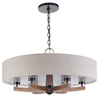 Woodall 6 Light Drum Chandelier