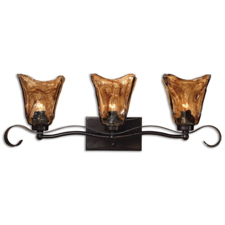 Vetraio 3-Light Vantity Strip