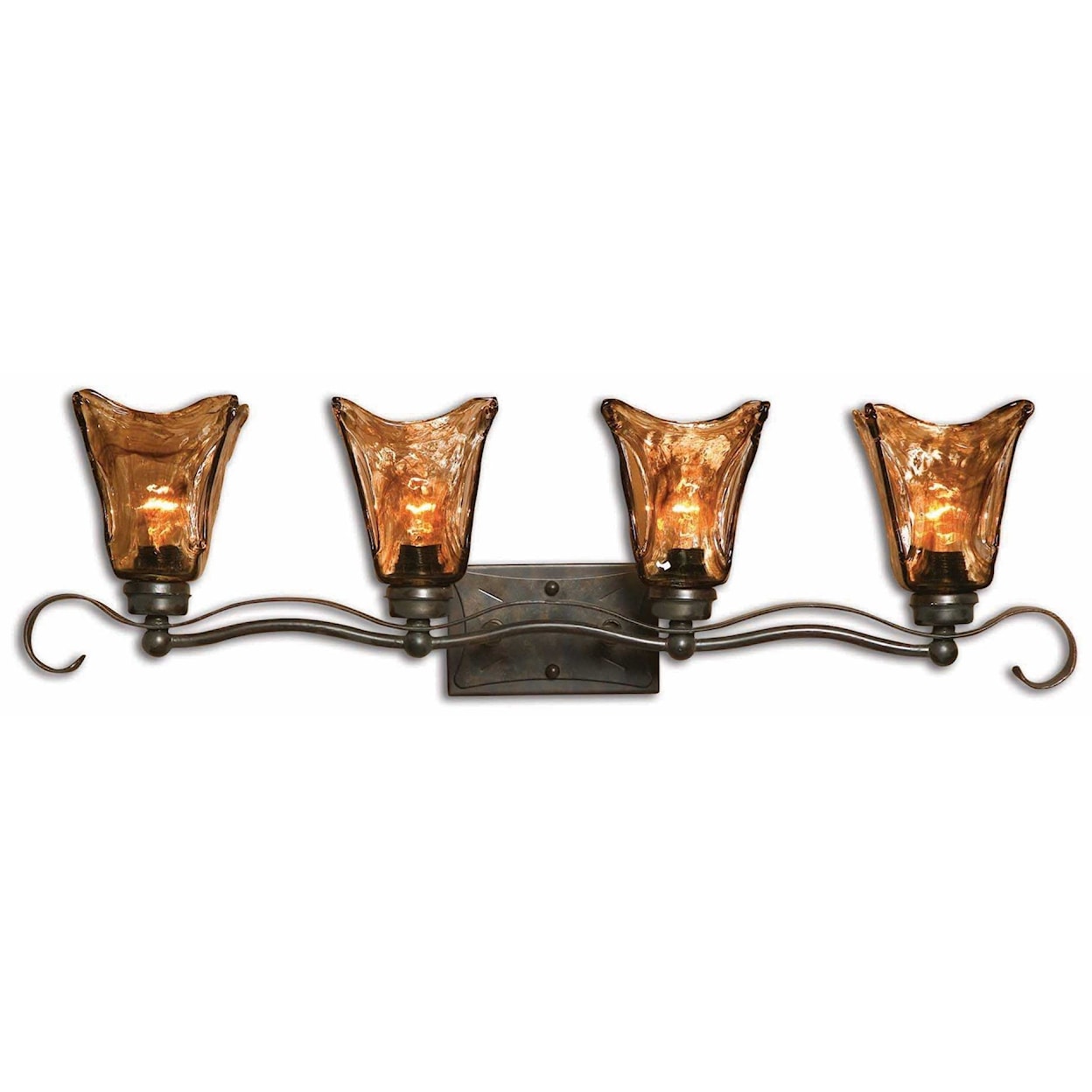 Uttermost Lighting Fixtures - Wall Sconces Vetraio 4 Light Vanity Strip