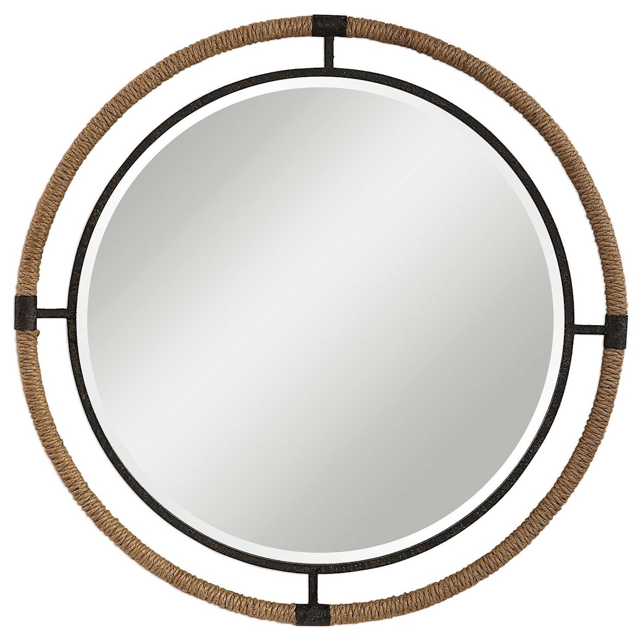 Uttermost Mirrors - Round Melville Coastal Round Mirror