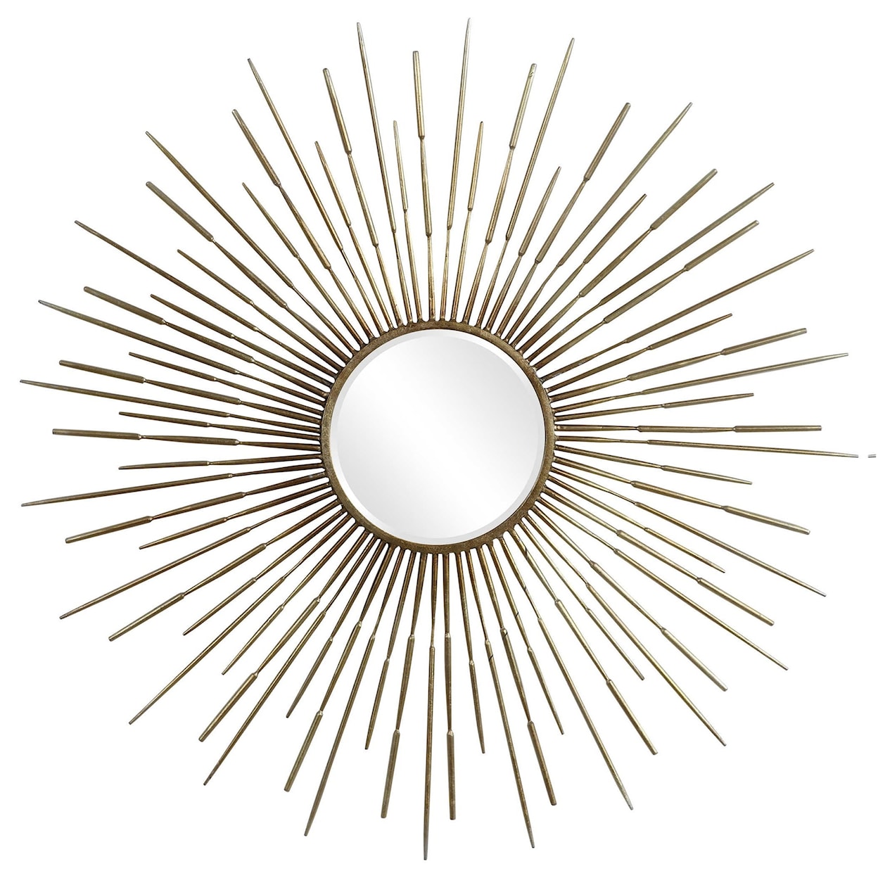 Uttermost Mirrors - Round Golden Rays Starburst Mirror