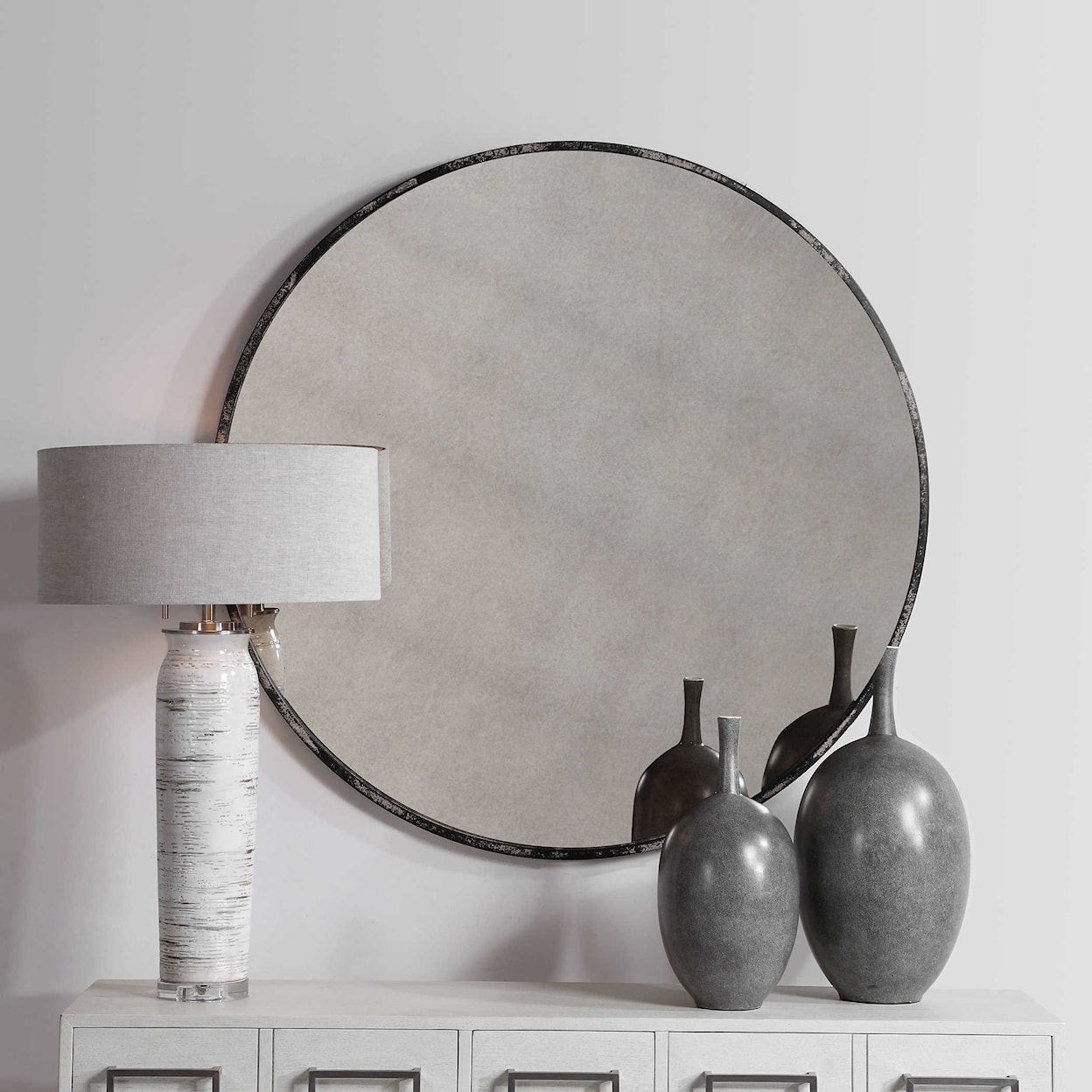 Uttermost Mirrors - Round Argand Industrial Round Mirror